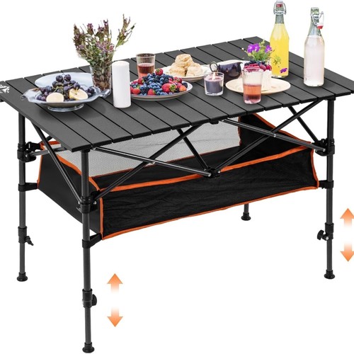 Portable folding camping table - camping,