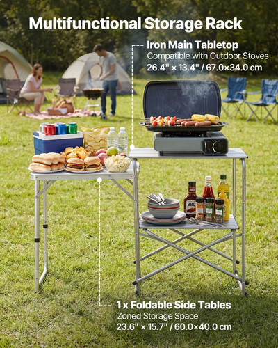 Portable camping kitchen table - portable,