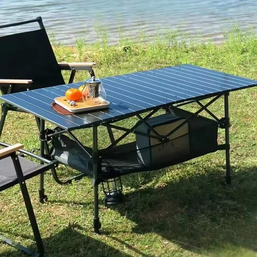 Portable folding camping table - camping,