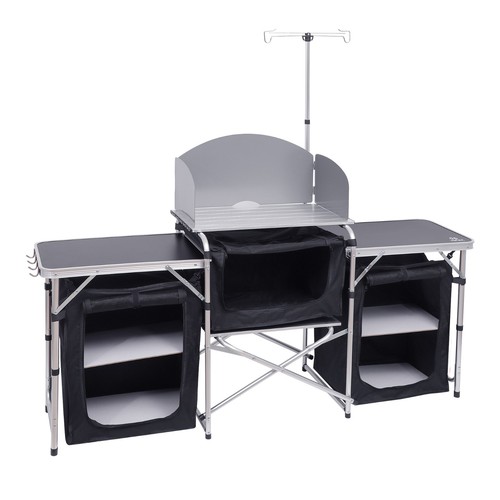 Folding camping kitchen - folding, table