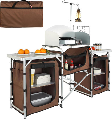 Camping kitchen table - kitchen, folding