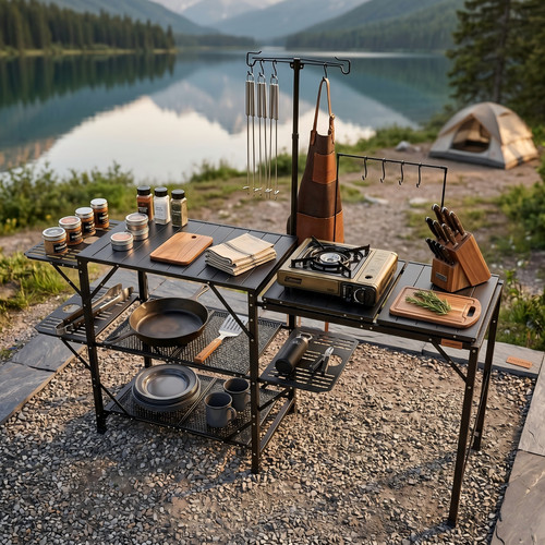 Camping kitchen table - camping,