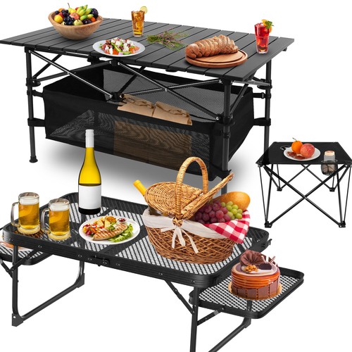 Folding camping table aluminum - camping,