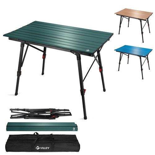 Portable camping table with - table,