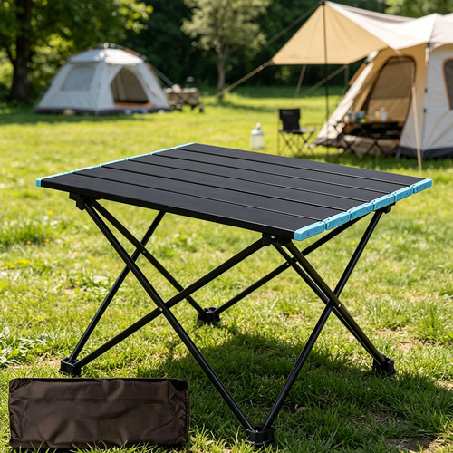 Portable folding camping table - folding,