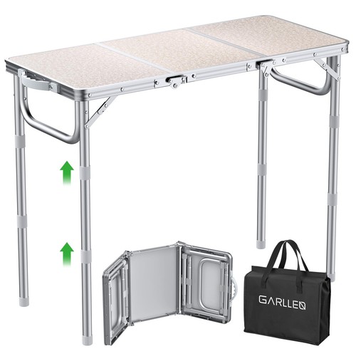 Folding camping table - camping, with