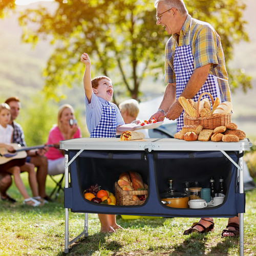 Folding camping table - folding,